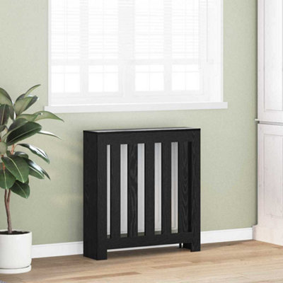Radiator Cover Black Oak 78 x 20 x 82 cm