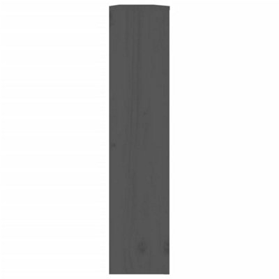 Radiator Cover Grey 169x19x84 cm Solid Wood Pine - 6