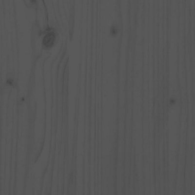 Radiator Cover Grey 79.5x19x84 cm Solid Wood Pine - 7