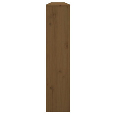 Radiator Cover Honey Brown 169x19x84 cm Solid Wood Pine - 6