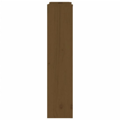 Radiator Cover Honey Brown 210x21x85 cm Solid Wood Pine - 6