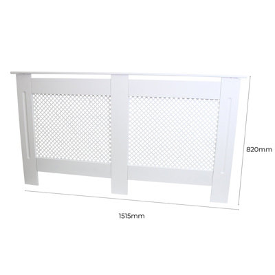 Radiator Cover MDF White 1515mm