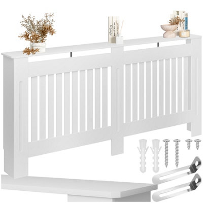 Radiator Cover Vila - with shelf, louvre design, optimal air ...