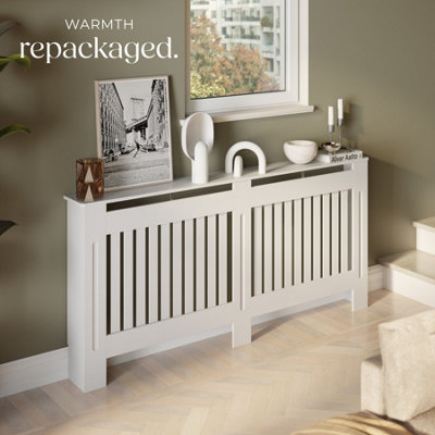 Radiator Cover Vila - with shelf, louvre design, optimal air ...