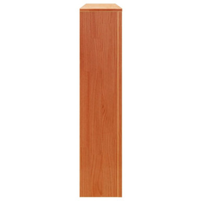 Radiator Cover Wax Brown 108.5x19x84 cm Solid Wood Pine - 6