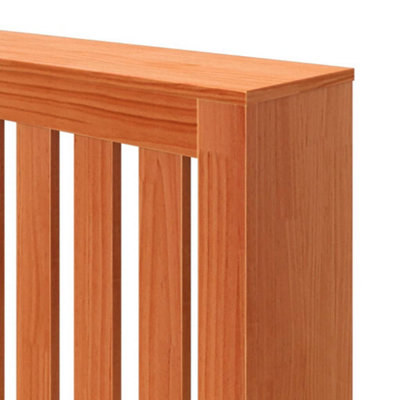 Radiator Cover Wax Brown 108.5x19x84 cm Solid Wood Pine - 8