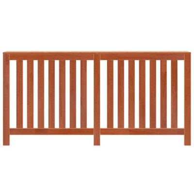 Radiator Cover Wax Brown 169x19x84 cm Solid Wood Pine - 5