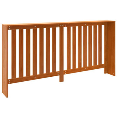 Radiator Cover Wax Brown 169x19x84 cm Solid Wood Pine - 6