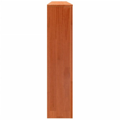 Radiator Cover Wax Brown 79.5x19x84 cm Solid Wood Pine - 6