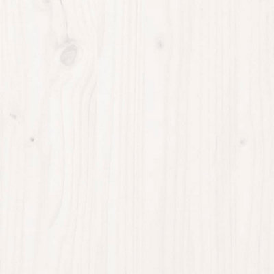 Radiator Cover White 108.5x19x84 cm Solid Wood Pine - 5