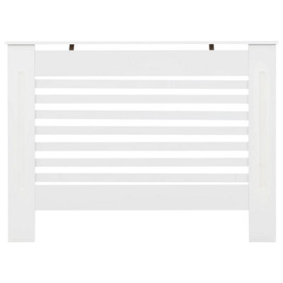 Radiator Cover White 112x19x81.5 cm MDF - 3