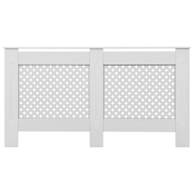 Radiator Cover White 152x19x81.5 cm MDF - 3