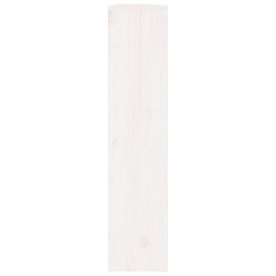 Radiator Cover White 153x19x84 cm Solid Wood Pine - 6