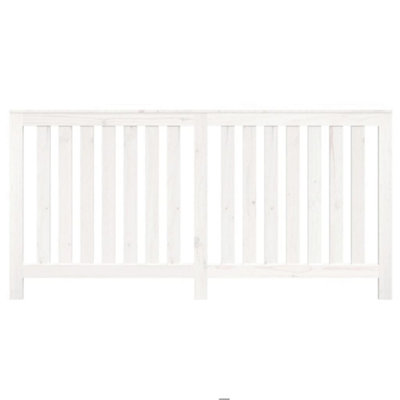 Radiator Cover White 169x19x84 cm Solid Wood Pine - 5