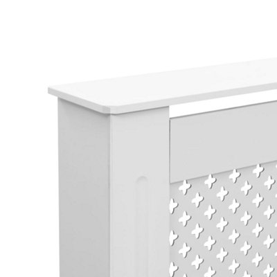 Radiator Cover White 172x19x81.5 cm MDF - 5