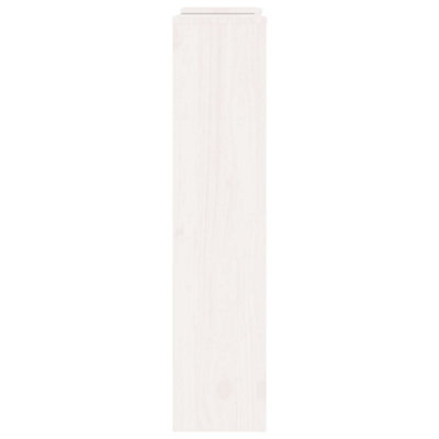 Radiator Cover White 210x21x85 cm Solid Wood Pine - 6