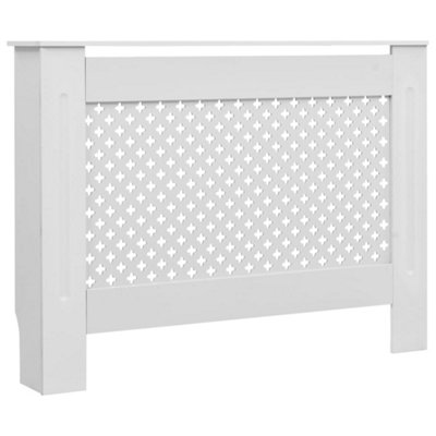 Radiator Covers 2 pcs White 112x19x81.5 cm MDF - 3