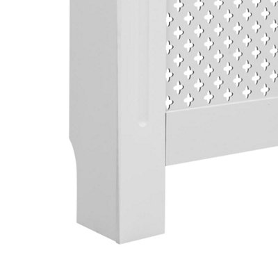 Radiator Covers 2 pcs White 112x19x81.5 cm MDF - 7