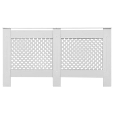 Radiator Covers 2 pcs White 152x19x81.5 cm MDF - 4