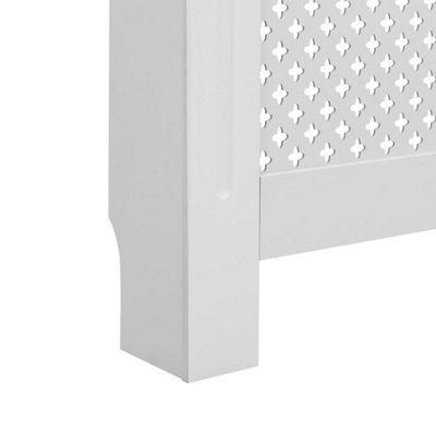 Radiator Covers 2 pcs White 152x19x81.5 cm MDF - 7