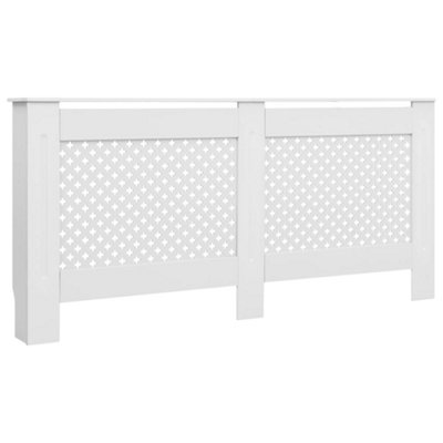 Radiator Covers 2 pcs White 172x19x81.5 cm MDF