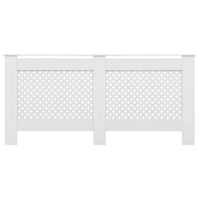Radiator Covers 2 pcs White 172x19x81.5 cm MDF
