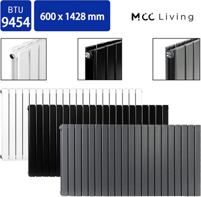 Radiator Double Panel (H)600mm Flat Panel Vertical Column Radiator ...