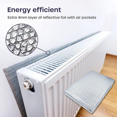 Radiator Foil 5m x 60cm Energy Saving Reflector Panels for Home Heating - Cut Bills & Enhance Heat Efficiency - 3