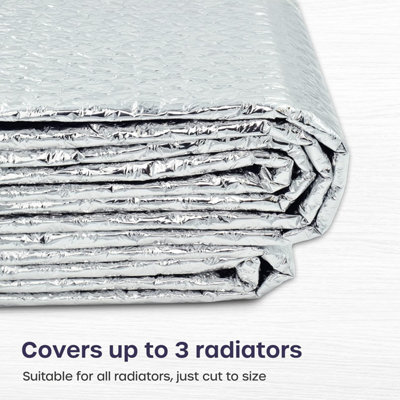 Radiator Foil 5m x 60cm Energy Saving Reflector Panels for Home Heating - Cut Bills & Enhance Heat Efficiency - 6