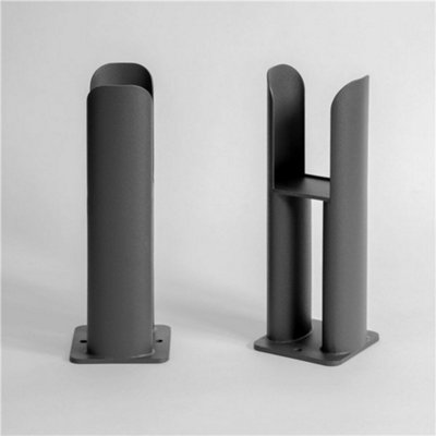 Radiator Leg Supports for Horizontal Oval Double Bar Anthracite Finish