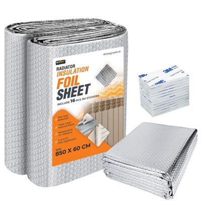 Radiator Reflector Foil Sheets 10M Water-Resistant UV Resistant Energy ...