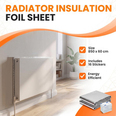 Radiator Reflector Foil Sheets 10M Water-Resistant UV Resistant Energy ...