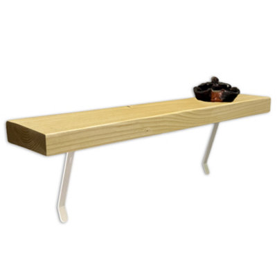 Radiator Shelf NO Drill, Rustic Slim Narrow Hallway (Antique Pine, 110cm)