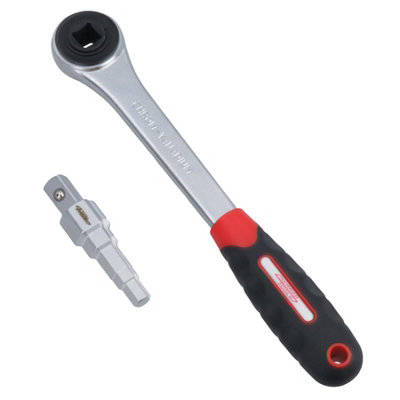 Radiator Stepped Spud wrench + Ratchet 10 - 21mm Valves Lugs Nipples Tank