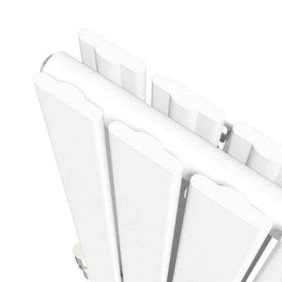 RadiLux Designer Radiator Horizontal White Flat Panel Rads Double Panel 600x760mm
