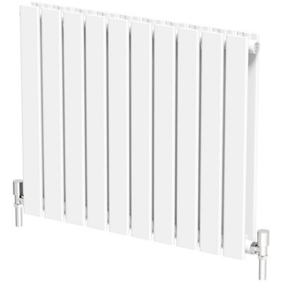 RadiLux Designer Radiator Horizontal White Flat Panel Rads Double Panel 600x760mm
