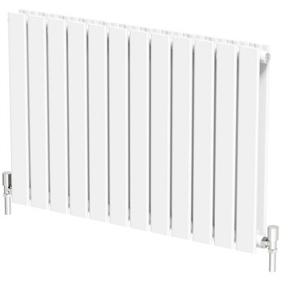 RadiLux Designer Radiator Horizontal White Flat Panel Rads Double Panel 600x912mm