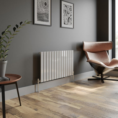 RadiLux Designer Radiator Horizontal White Flat Panel Rads Single Panel ...