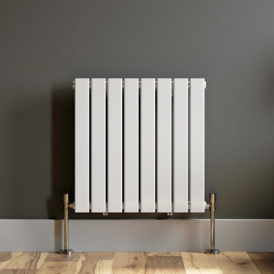 RadiLux Designer Radiator Horizontal White Flat Panel Rads Single Panel 600x604mm