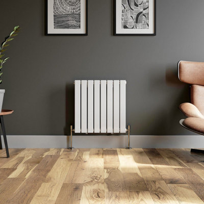 RadiLux Designer Radiator Horizontal White Flat Panel Rads Single Panel 600x604mm