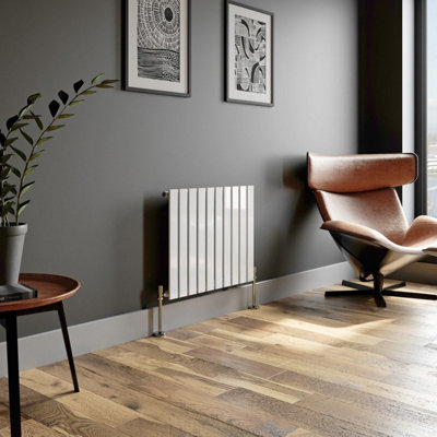 RadiLux Designer Radiator Horizontal White Flat Panel Rads Single Panel ...