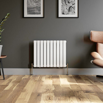 RadiLux Designer Radiator Horizontal White Flat Panel Rads Single Panel ...