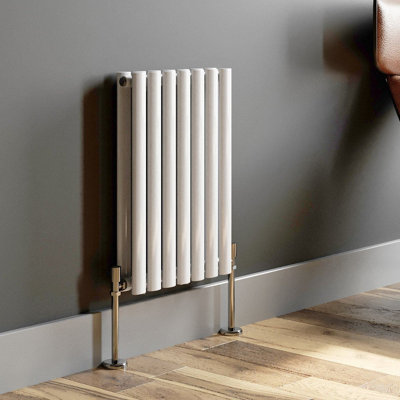 RadiLux Designer Radiator Horizontal White Oval Column Rads Double ...