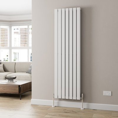 RadiLux Designer Radiator Vertical Flat Panel Rads Heating White Double Panel 1800x532mm