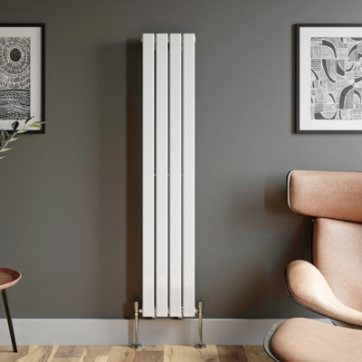 RadiLux Designer Radiator Vertical White Flat Panel Rads Single Panel ...