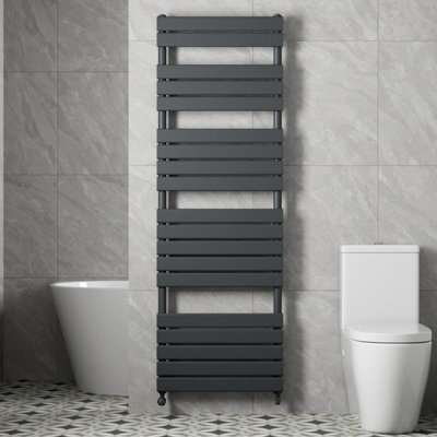 RadiLux Flat Panel Heated Towel Rail Anthracite- 1800 x 600mm