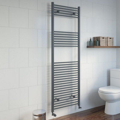 RadiLux Heated Towel Rail Anthracite 1800 x 600mm Flat