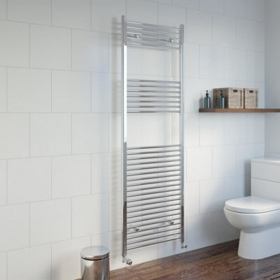 RadiLux Heated Towel Rail Chrome 1800 x 600mm Flat