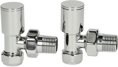 RadiLux Modern Flat Panel Heated Towel Rail Radiator White 1200 x 600mm Angled Valves