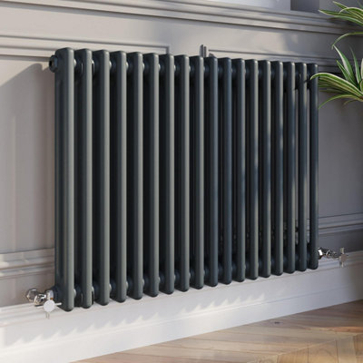 RadiLux Traditional Colosseum Horizontal Double Bar Column Radiator 600 ...